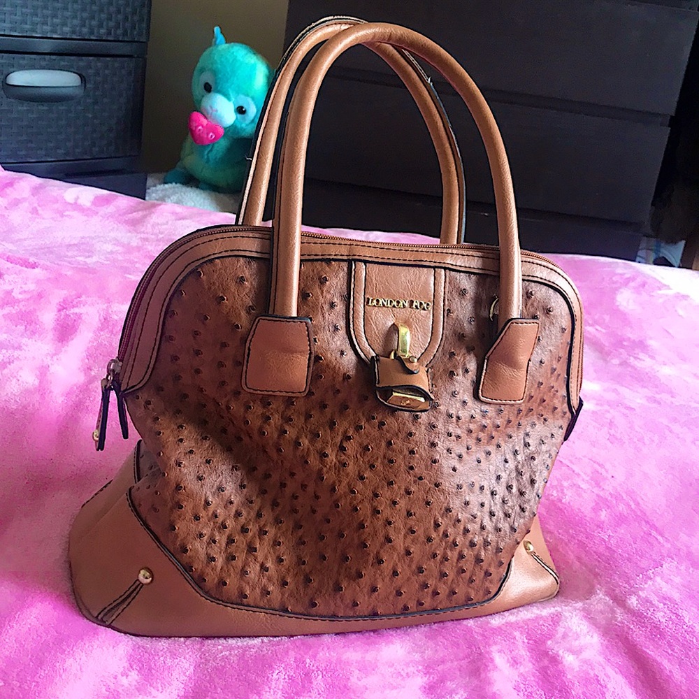 Beautiful London Fog Ostrich print Purse